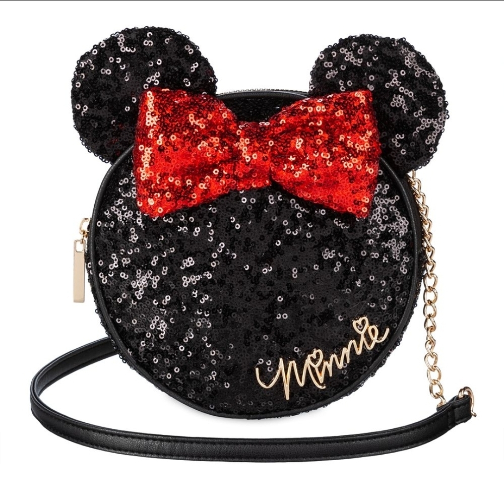 Disney Black and Gold Sequin Bag